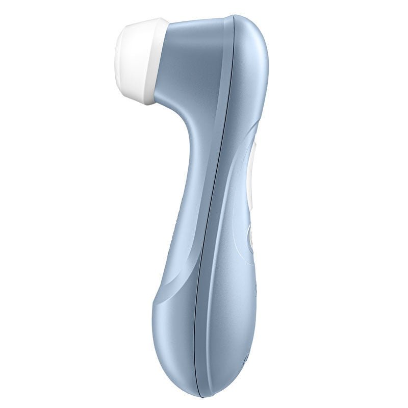 Satisfyer pro 2 - clitoral suction stilulator - blue-Product left side view  | Flirtybay.com.au