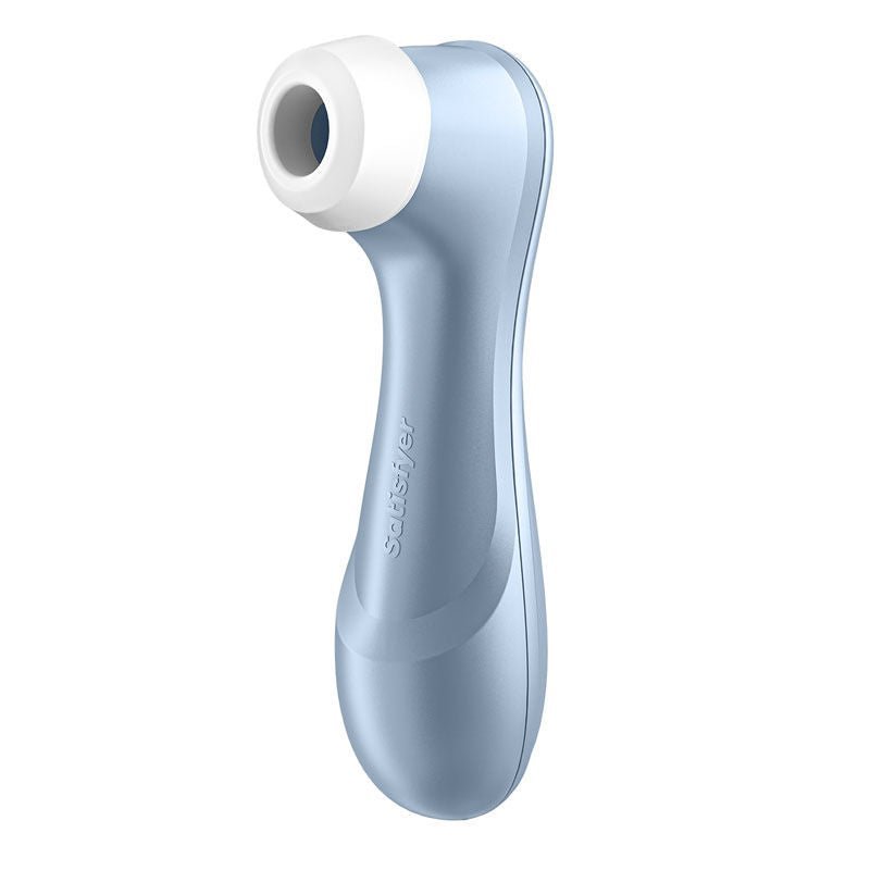 Satisfyer pro 2 - clitoral suction stilulator - blue-Product seconde left side view  | Flirtybay.com.au