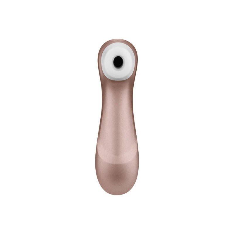 Satisfyer pro 2 - clitoral suction stilulator - gold-Product front view  | Flirtybay.com.au