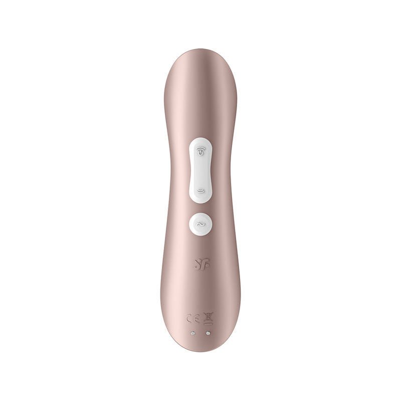 Satisfyer pro 2+ - clitoral suction stimulator - rose-gold, Product back view  | Flirtybay.com.au
