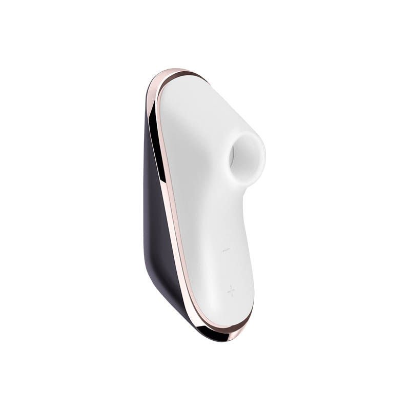 Satisfyer - pro traveller - clitoral suction stimulator - Product side two view  | Flirtybay.com.au