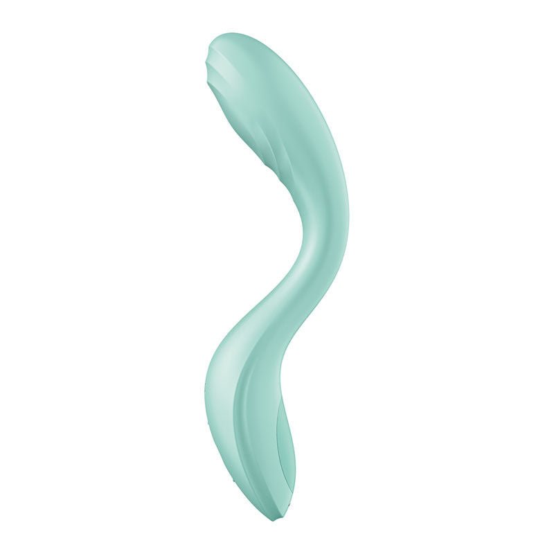 Satisfyer rrrolling pleasure - g-spot vibrator - Green, Product side two view  | Flirtybay.com.au