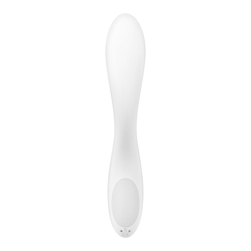 Satisfyer rrrolling pleasure - g-spot vibrator - White, Product back view  | Flirtybay.com.au