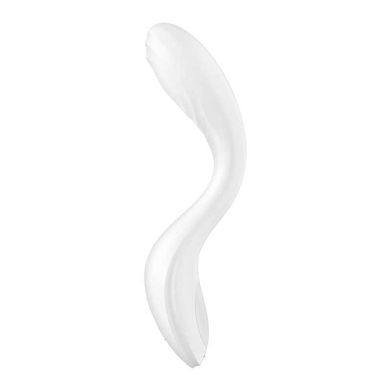 Satisfyer rrrolling pleasure - g-spot vibrator - White, Product side two view  | Flirtybay.com.au