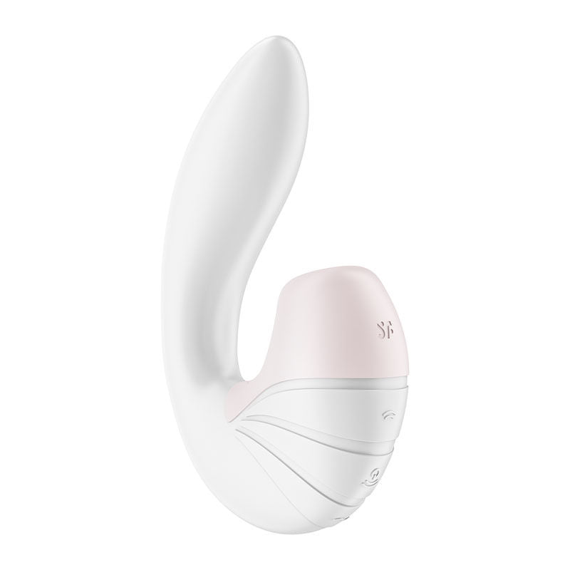 Satisfyer supernova - rabbit vibrator - White, Product side view  | Flirtybay.com.au