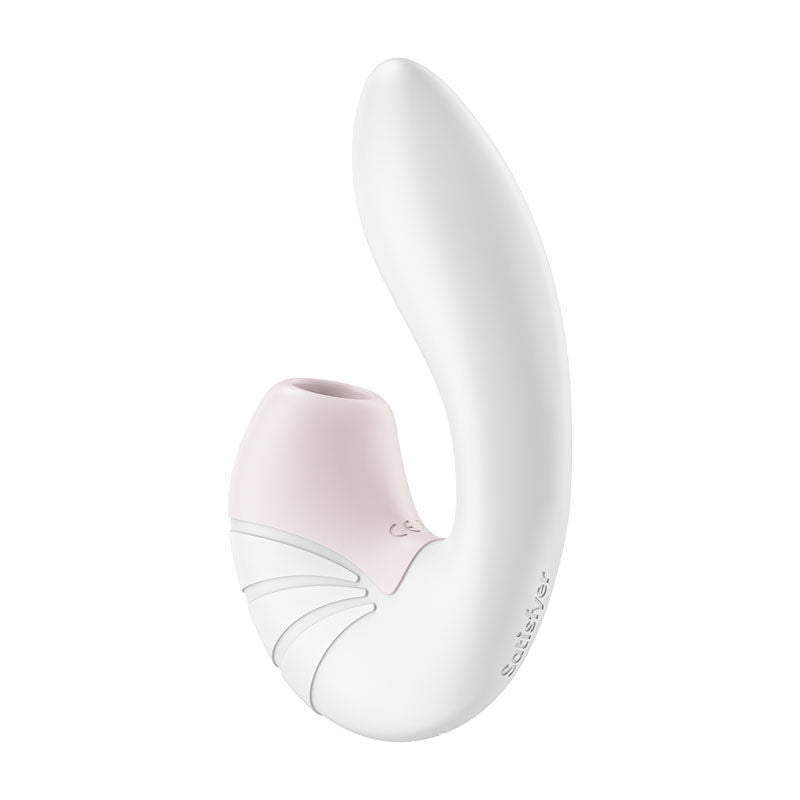 Satisfyer supernova - rabbit vibrator - White, Product side two view  | Flirtybay.com.au