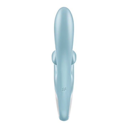 Satisfyer touch me - rabbit vibrator - Blue, Product back view  | Flirtybay.com.au