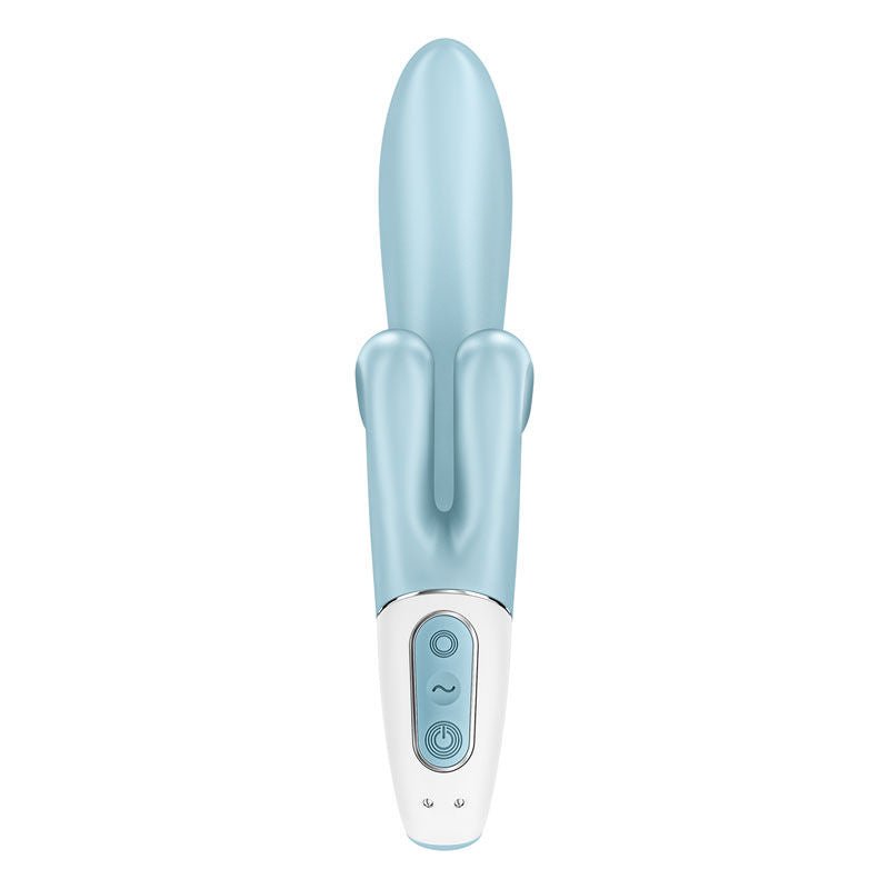 Satisfyer touch me - rabbit vibrator - Blue, Product front view  | Flirtybay.com.au