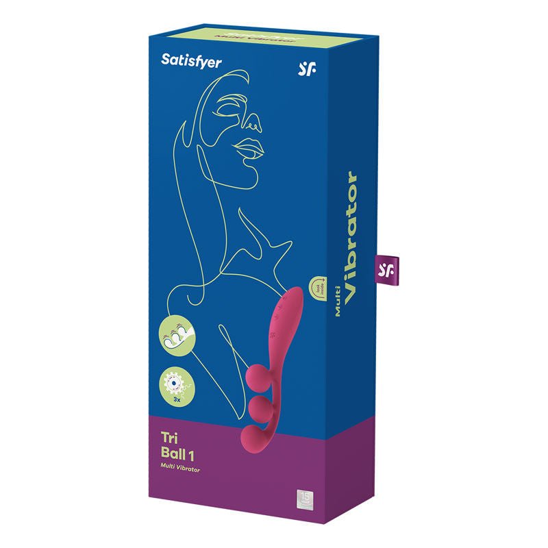 Satisfyer tri ball 1 - multi vibrator - Product back view  | Flirtybay.com.au