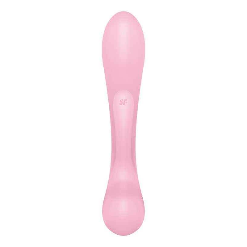 Satisfyer - triple oh - rabbit vibrator - Pink, Product front view  | Flirtybay.com.au
