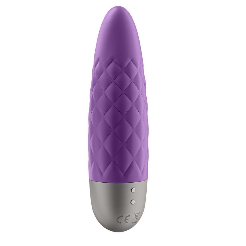 Satisfyer - ultra power bullet 5 vibrator - Purple, Product side three view  | Flirtybay.com.au