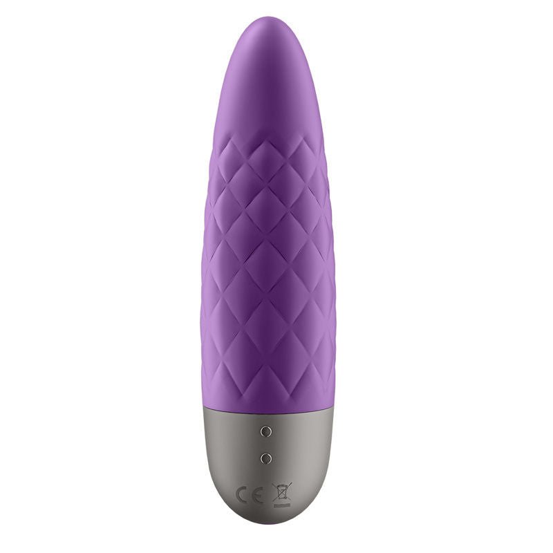 Satisfyer - ultra power bullet 5 vibrator - Purple, Product side two view  | Flirtybay.com.au