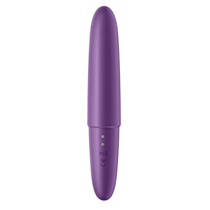 Satisfyer - ultra power bullet 6 clitoral vibrator - Purple, Product back view  | Flirtybay.com.au