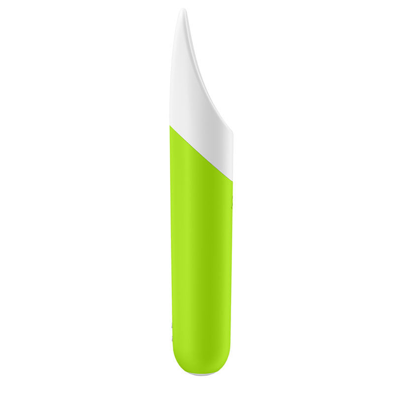 Satisfyer - ultra power bullet 7 clitoral vibrator - Green, Product side three view  | Flirtybay.com.au