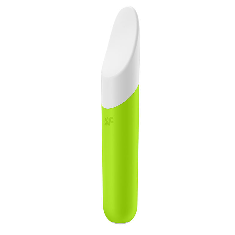 Satisfyer - ultra power bullet 7 clitoral vibrator - Green, Product side two view  | Flirtybay.com.au