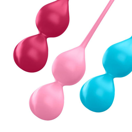 Satisfyer - v balls - kegels - Product top view  | Flirtybay.com.au