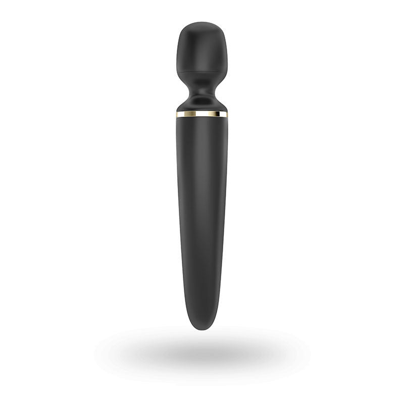 Satisfyer - wand-er woman - vibrating wand - black, Product front view  | Flirtybay.com.au