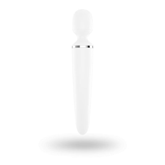 Satisfyer - wand-er woman - vibrating wand - white, Product front view  | Flirtybay.com.au