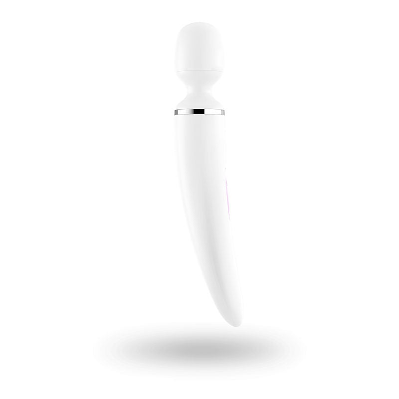 Satisfyer - wand-er woman - vibrating wand - white, Product side view  | Flirtybay.com.au