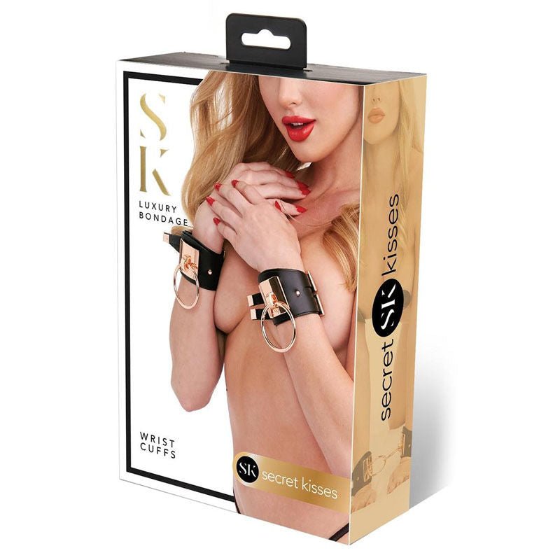 Secret kisses - bondage wrist cuffs - Product side view  | Flirtybay.com.au