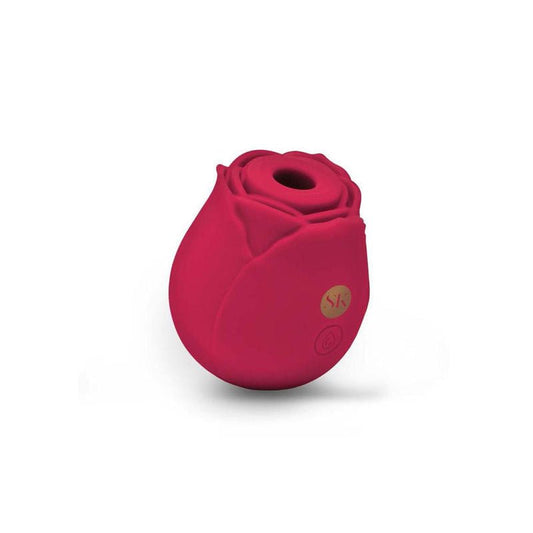 Secret kisses - rosegasm - suction vibrator - Product front view, clitoral stimulator, rose toys  | Flirty Bay adult store australia and vibrator