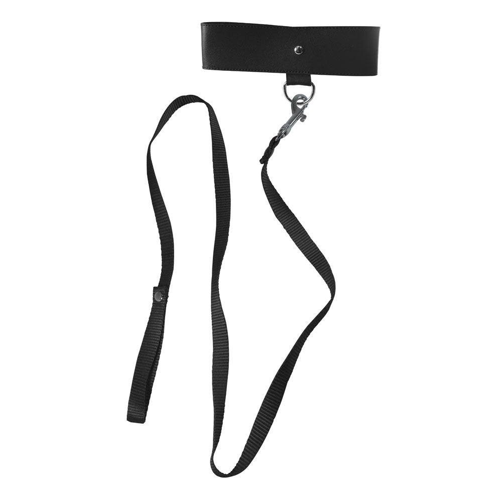 Sex & mischief  - bondage leash & collar - Product top view, focus  | Flirtybay.com.au