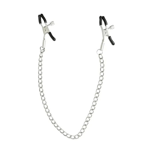 Sex & mischief - chained nipple clamps - Product front view  | Flirtybay.com.au