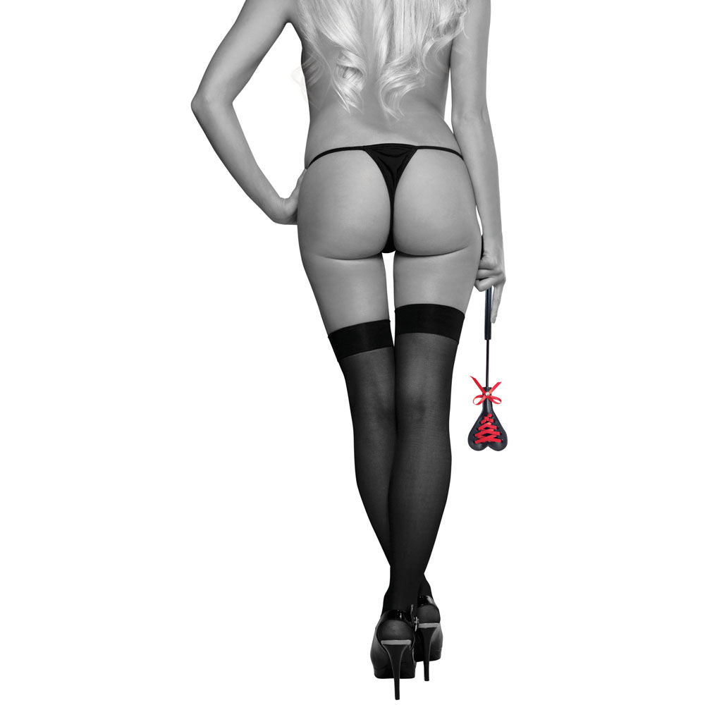 Sex & mischief - heart beat crop - Product back view  | Flirtybay.com.au