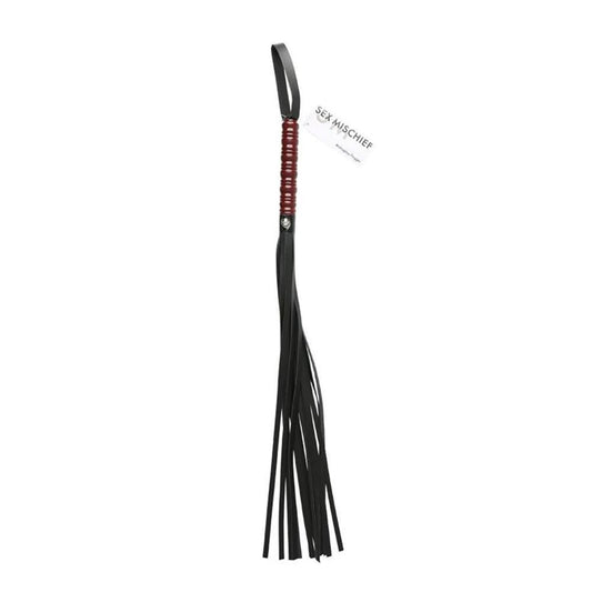 Sex & mischief - mahogany flogger - Product front view  | Flirtybay.com.au