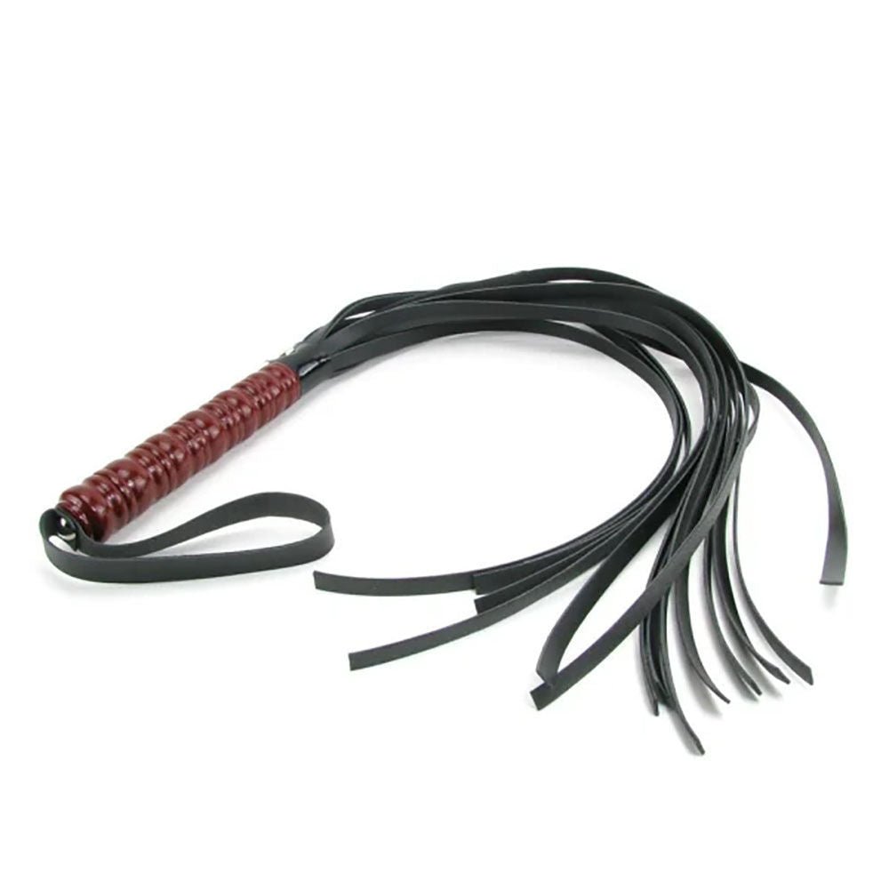 Sex & mischief - mahogany flogger - Product top view  | Flirtybay.com.au