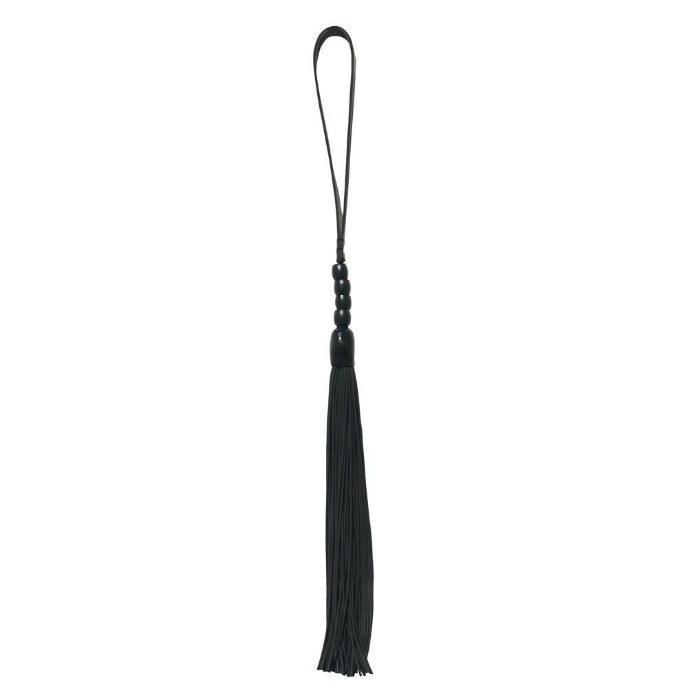 Sex & mischief noir - flogger - Product front view  | Flirtybay.com.au