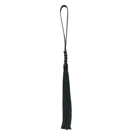 Sex & mischief noir - flogger - Product front view  | Flirtybay.com.au