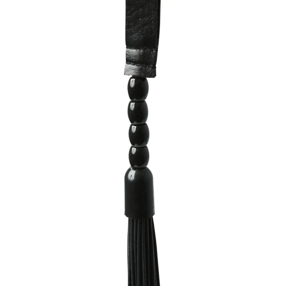 Sex & mischief noir - flogger - Product top view  | Flirtybay.com.au