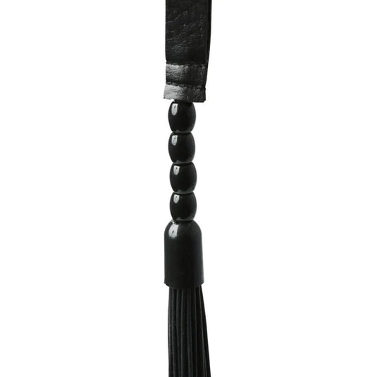 Sex & mischief noir - flogger - Product top view  | Flirtybay.com.au