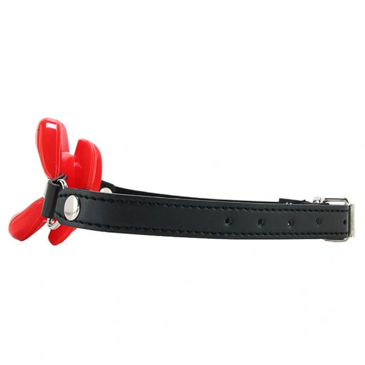 Sex & mischief - silicone lips mouth gag - Product left side view  | Flirtybay.com.au