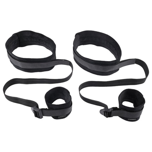 Sex & mischief - thigh & wrist cuffs - Product front view  | Flirtybay.com.au