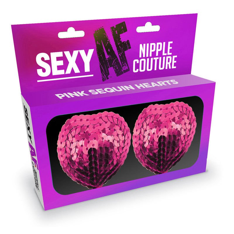 Sexy af - nipple couture - hearts - pasties -  box side view | Flirtybay.com.au