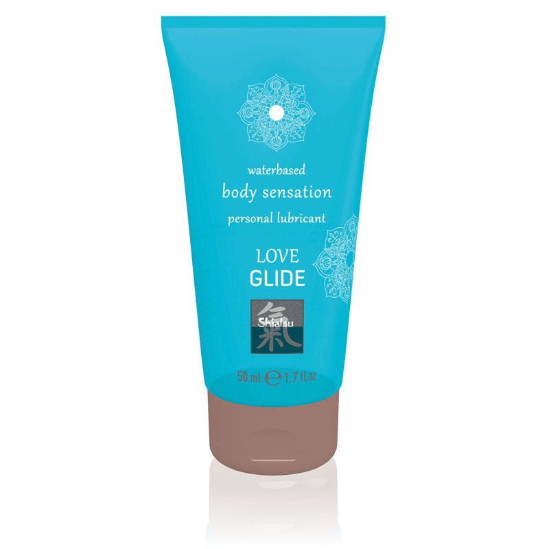 Shiatsu - love glide water based lubricant - Product front view  | Flirtybay.com.au