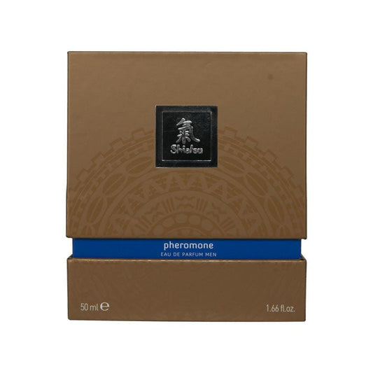 Shiatsu  - pheromone eau de parfum men - dark -  box front view | Flirtybay.com.au