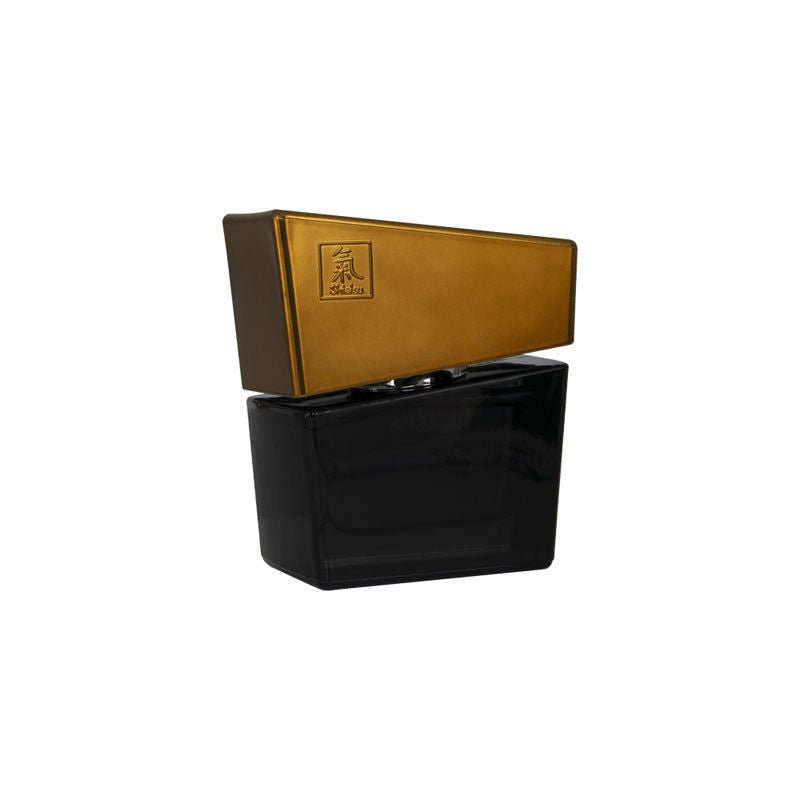 Shiatsu pheromone eau de parfum men - grey - Product side view  | Flirtybay.com.au