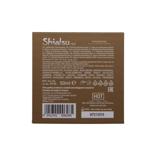 Shiatsu - pheromone eau de parfum - women -  box bottom view | Flirtybay.com.au