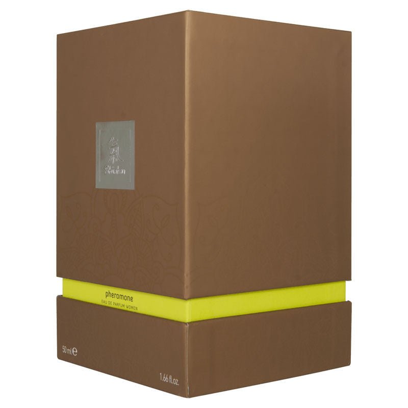 Shiatsu - pheromone eau de parfum women - lime -  box side view | Flirtybay.com.au