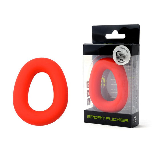 Sport fucker - hero cock ring - red, Product front view  | Flirtybay.com.au