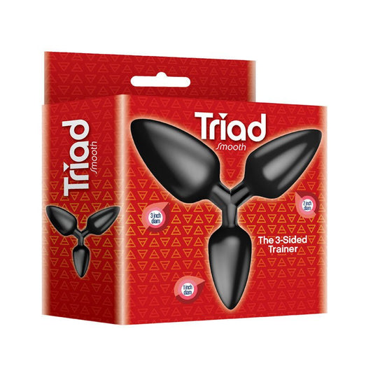 The 9's  - triad 3 way - butt plug -  box side view | Flirtybay.com.au
