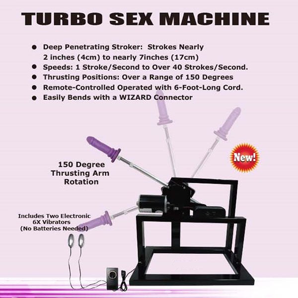 Turbo - sex machine - Product front view  | Flirtybay.com.au