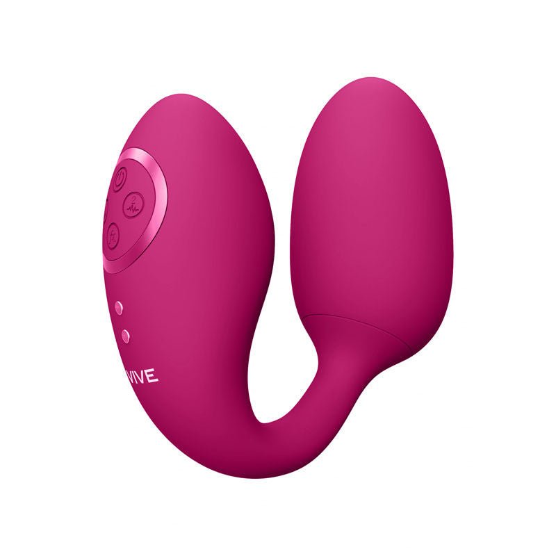 Vive - aika - remote control g-spot and clitoral vibrator - Product side view  | Flirtybay.com.au