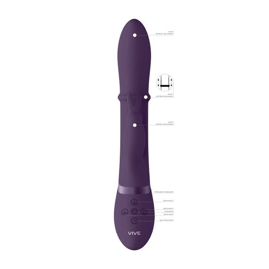 Vive - halo - rabbit vibrator - Product front view  | Flirtybay.com.au