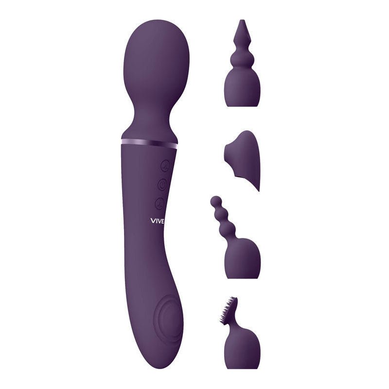 Vive - nami - vibrating wand and g-spot vibrator - Product side view  | Flirtybay.com.au