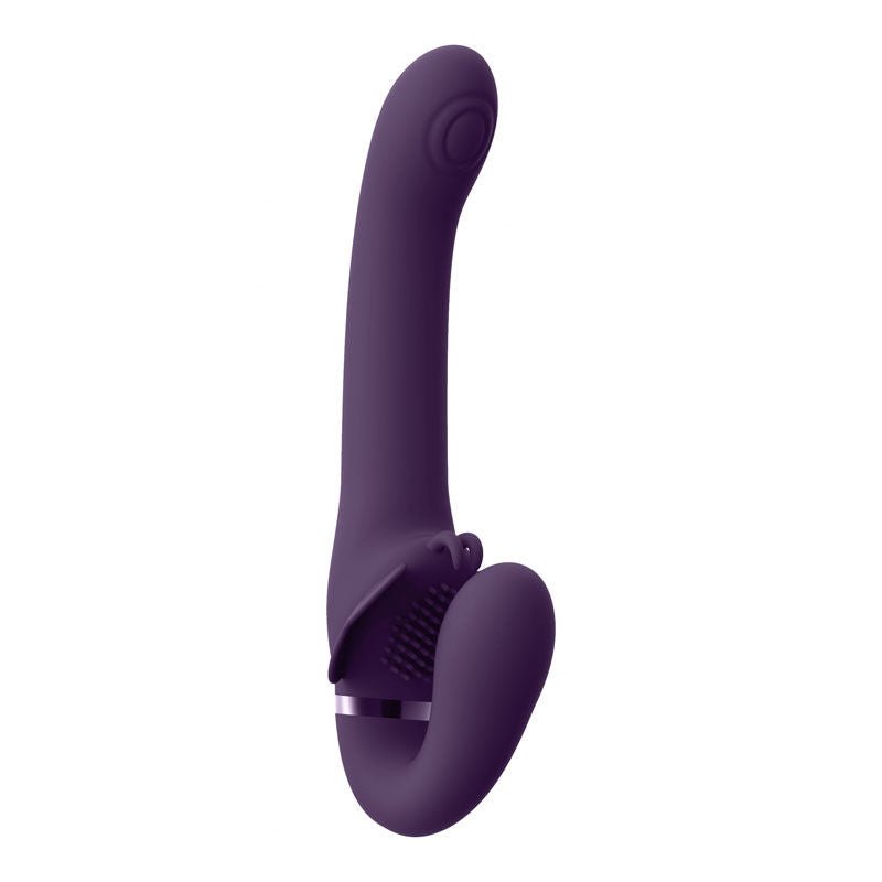 Vive - satu - strapless strap-on - Product side view  | Flirtybay.com.au