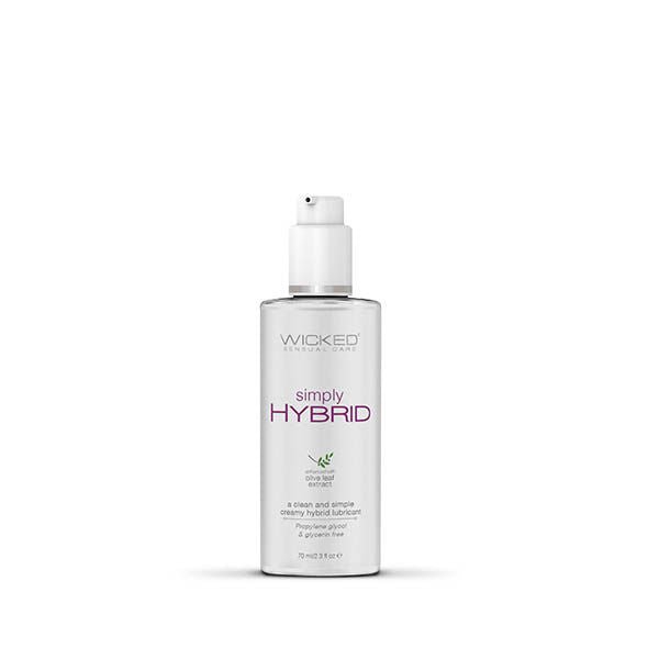 Wicked - simply hybrid lubricant 70ml - Product front view  | Flirtybay.com.au